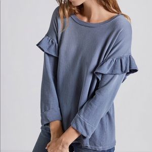 Current Elliott Ruffle Sweatshirt